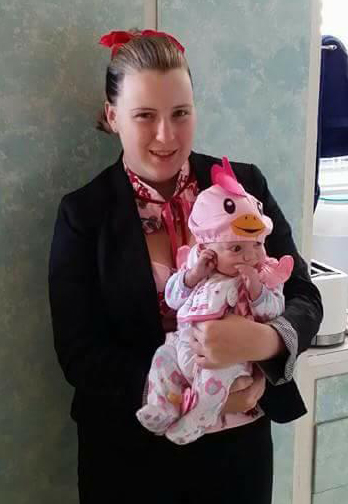 Charlie with 'chicken'